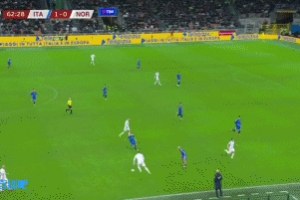 穩(wěn)了！努薩盤帶后遠(yuǎn)射破門，瑟爾洛特助攻，挪威1-1扳平意大利