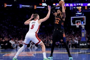 周一競(jìng)彩籃球強(qiáng)檔：尼克斯內(nèi)線占優(yōu) 熱火期待主場(chǎng)復(fù)仇