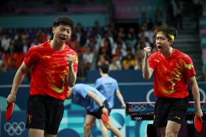全運(yùn)會(huì)乒乓球男子團(tuán)體小組賽：北京3-0江蘇，馬龍王楚欽男單取勝