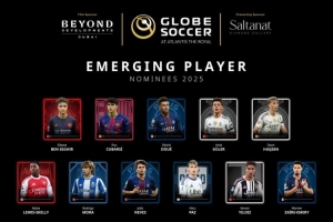 環(huán)足獎2025年最佳新星候選：內(nèi)維斯、斯凱利、赫伊森、杜埃在列