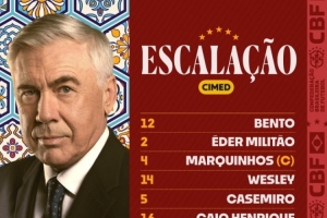 巴西友誼賽首發(fā)：維尼修斯、羅德里戈出戰(zhàn)，小將埃斯特旺在列