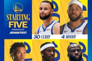 勇士首發(fā)：庫里、穆迪、威爾·理查德、巴特勒、追夢格林