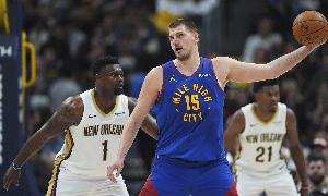 拿捏！約基奇近15次對(duì)陣鵜鶘有12次拿到三雙 掘金戰(zhàn)績(jī)12勝3負(fù)