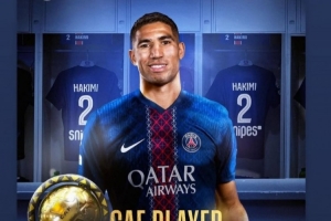 登貝萊祝賀阿什拉夫當(dāng)選非洲足球先生：實(shí)至名歸，我的兄弟