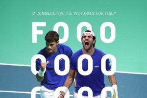 戴維斯杯決賽圈1/4決賽：衛(wèi)冕冠軍意大利2-0戰(zhàn)勝奧地利，晉級(jí)四強(qiáng)