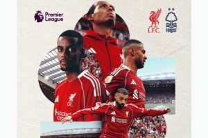 利物浦發(fā)布對陣森林海報：范戴克、薩拉赫、伊薩克、加克波出鏡