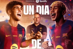 巴薩重回諾坎普之戰(zhàn)紀(jì)念海報：亞馬爾+弗里克+庫巴西出鏡