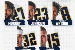 迎戰(zhàn)火箭五大！掘金首發(fā)：穆雷、黃忠、沃特森、戈登、約基奇