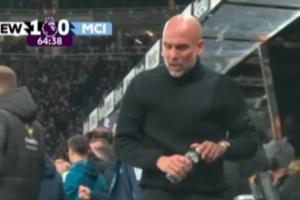 氣炸曼城丟球后瓜迪奧拉暴怒狂砸替補(bǔ)席座椅，氣得滿臉通紅