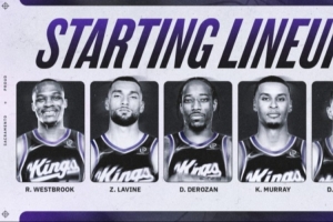 基根·穆雷復(fù)出第二場重返首發(fā)陣容 搭威少、德羅贊、拉文、尤班