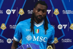 4場3球，官方：那不勒斯中場安古伊薩當(dāng)選意甲10月最佳球員