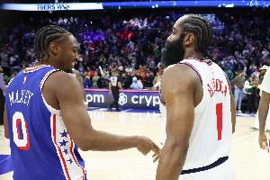 哈登狂砍55分！馬克西發(fā)推致敬：登哥冷酷無敵?♂?