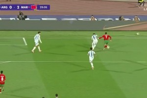 阿根廷決賽2球落后！摩洛哥斷球反擊扎比里破門梅開二度！