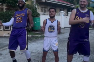 震驚！“庫(kù)里”竟然和“詹姆斯”與“東契奇”一起尬舞