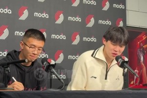 楊瀚森：波特蘭球迷的能量太足了！頭一次感覺這么熱血沸騰的！