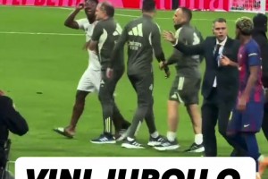 西媒曝沖突細(xì)節(jié):維尼修斯做“閉嘴”手勢，亞馬爾約架更衣室！