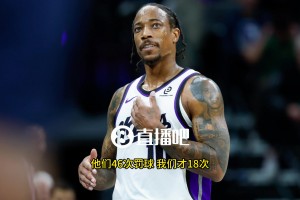 德羅贊吐槽：湖人46次罰球太瘋狂了！我們才18次！很多還是向裁判乞求來的