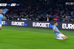 尤文落后！戴維頭球回頂失誤！巴什奇遠(yuǎn)射折射破門！