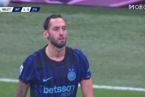 國米打破僵局！恰爾汗奧盧外圍遠射破門！德赫亞無能為力！