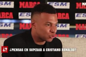 姆巴佩：超越C羅？他是馬德里的標(biāo)桿！我得再等等才能比較