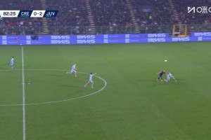 老兵一往無(wú)前！瓦爾迪扛翻加蒂殺入禁區(qū)低射攻破尤文！