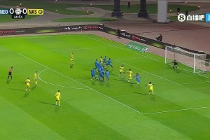 C羅任意球打到人墻，安吉洛接著一腳貼地死角破僵