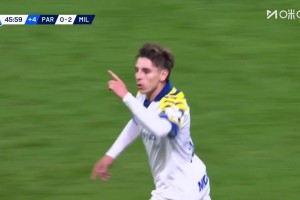 埃斯圖皮尼安防守被扛倒！伯納貝世界波死角破門！邁尼昂毫無辦法