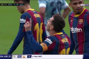 梅西巴薩生涯的最后一球！用了最不擅長的頭球方式破門！