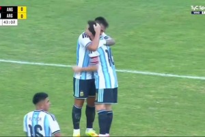 梅西直塞送助攻！勞塔羅禁區(qū)內(nèi)勁射破門！阿根廷1-0領(lǐng)先安哥拉！