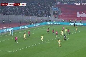 西班牙4-0格魯吉亞！費蘭傳中助攻，奧亞薩瓦爾頭球破門雙響！