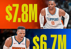 離開(kāi)湖人后威少的三份合同：快船2年780萬(wàn)掘金2年670萬(wàn)國(guó)王底薪