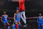 半場火箭57-51領(lǐng)先雷霆，杜蘭特14分申京10+5+5