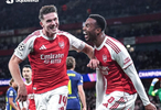 歐冠賽場對陣西甲球隊7連勝，阿森納是首個做到此事的俱樂部