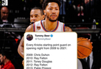 每年都在變！布倫森來之前尼克斯13年換了12個(gè)揭幕戰(zhàn)首發(fā)控衛(wèi)！